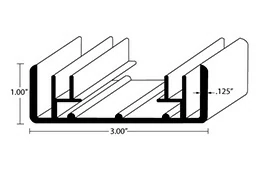 aluminium sign frame extrusion