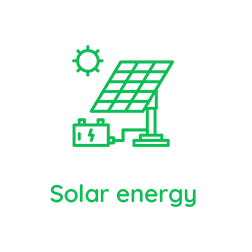 Solar energy icon